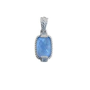 Judith Ripka Blue Doublet Enhancer Pendant